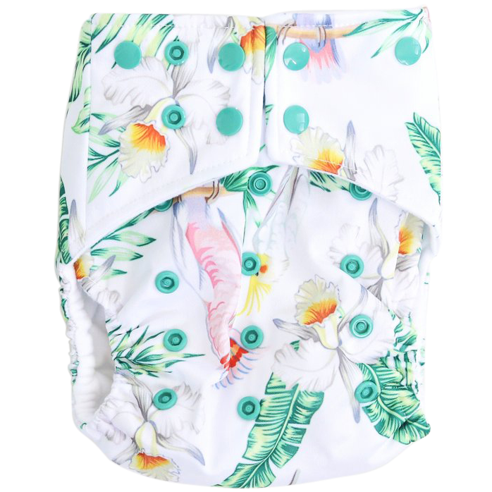 Aussie Birds OSFM Nappy - Boho Babes Cloth Nappies